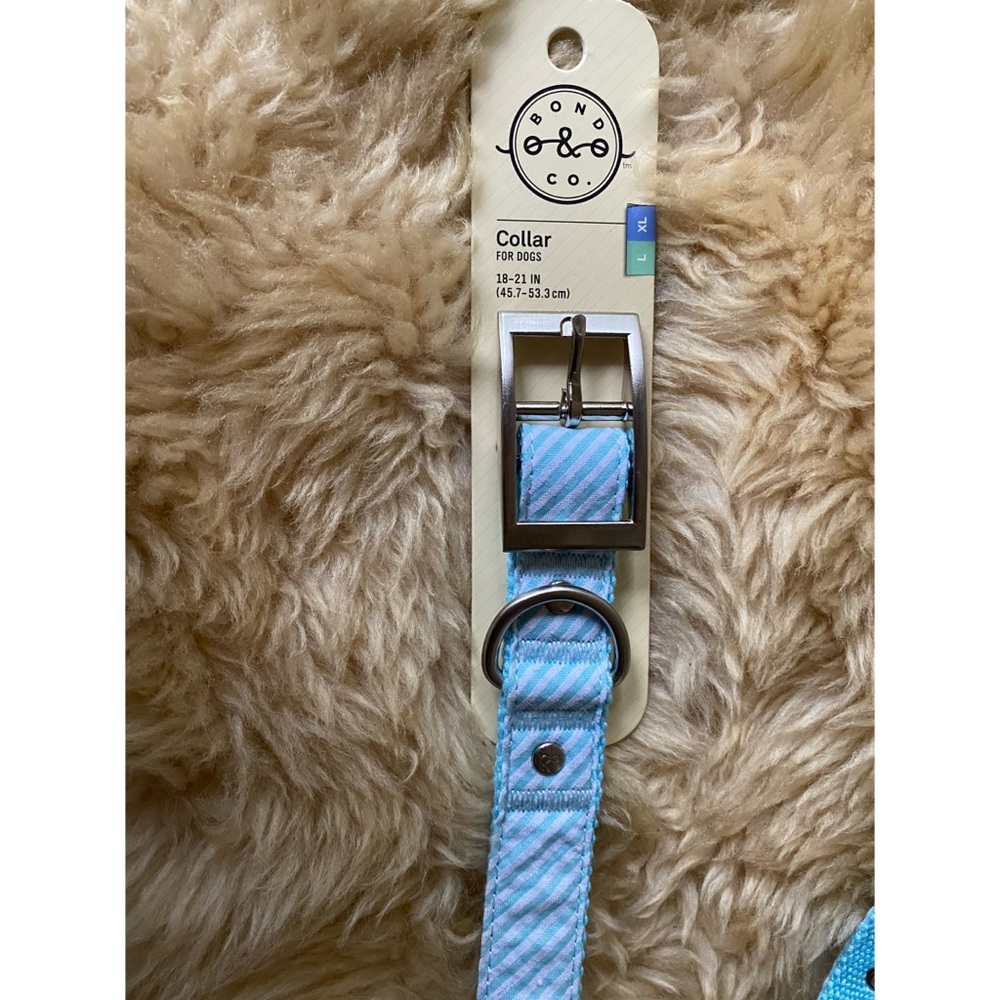 NWT Striped Dog Collar - L/XL 18-21 inches